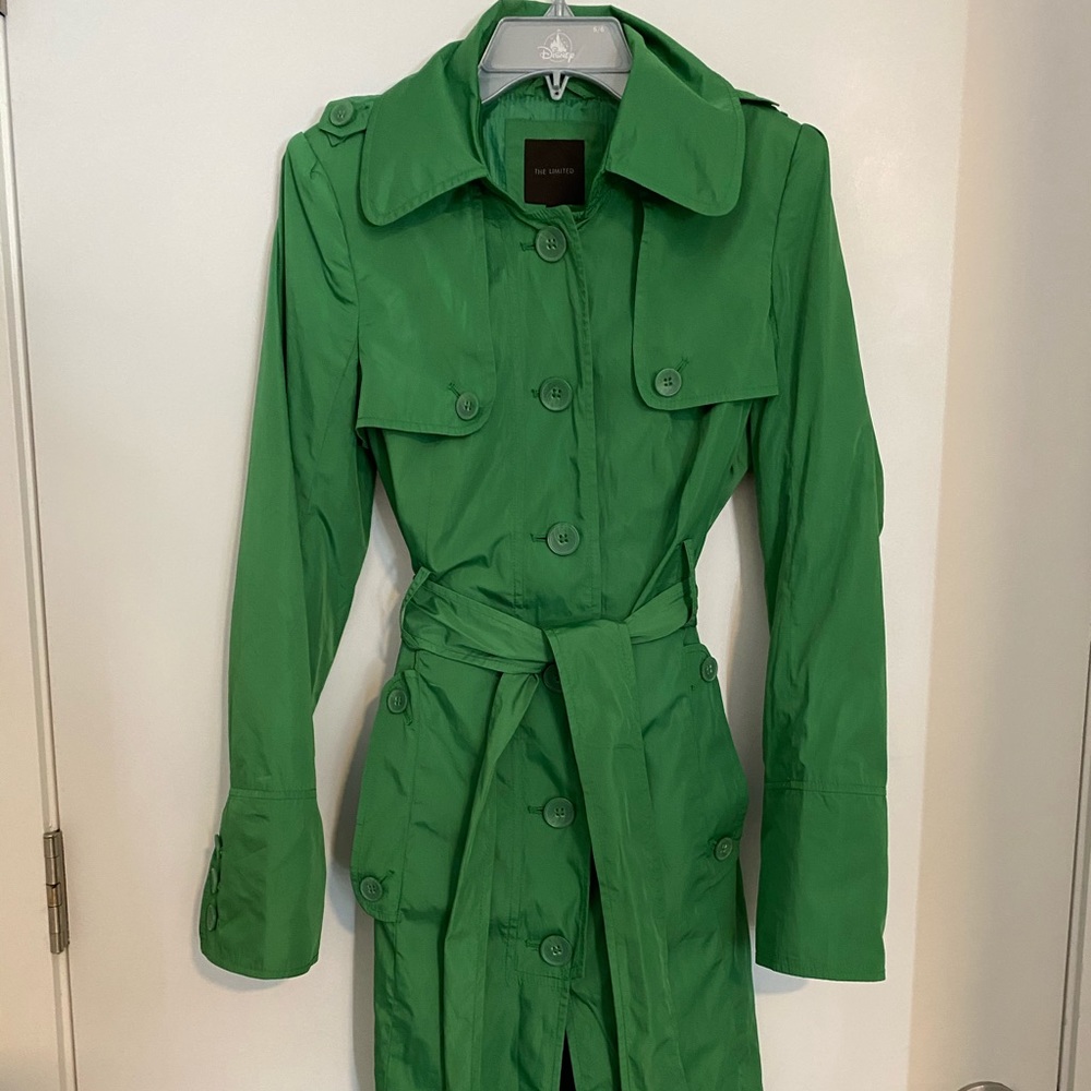 The Limited Green Trench Coat